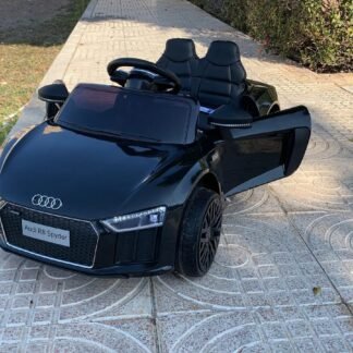 COCHE AUDI R8 "LITTLE SPYDER" 12V, NEGRO, FULL OPTION, 1 plaza - INDA586-RA-HL1818